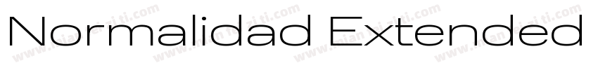 Normalidad Extended Regular字体转换